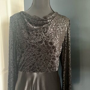 Black Velvet Dress 90s